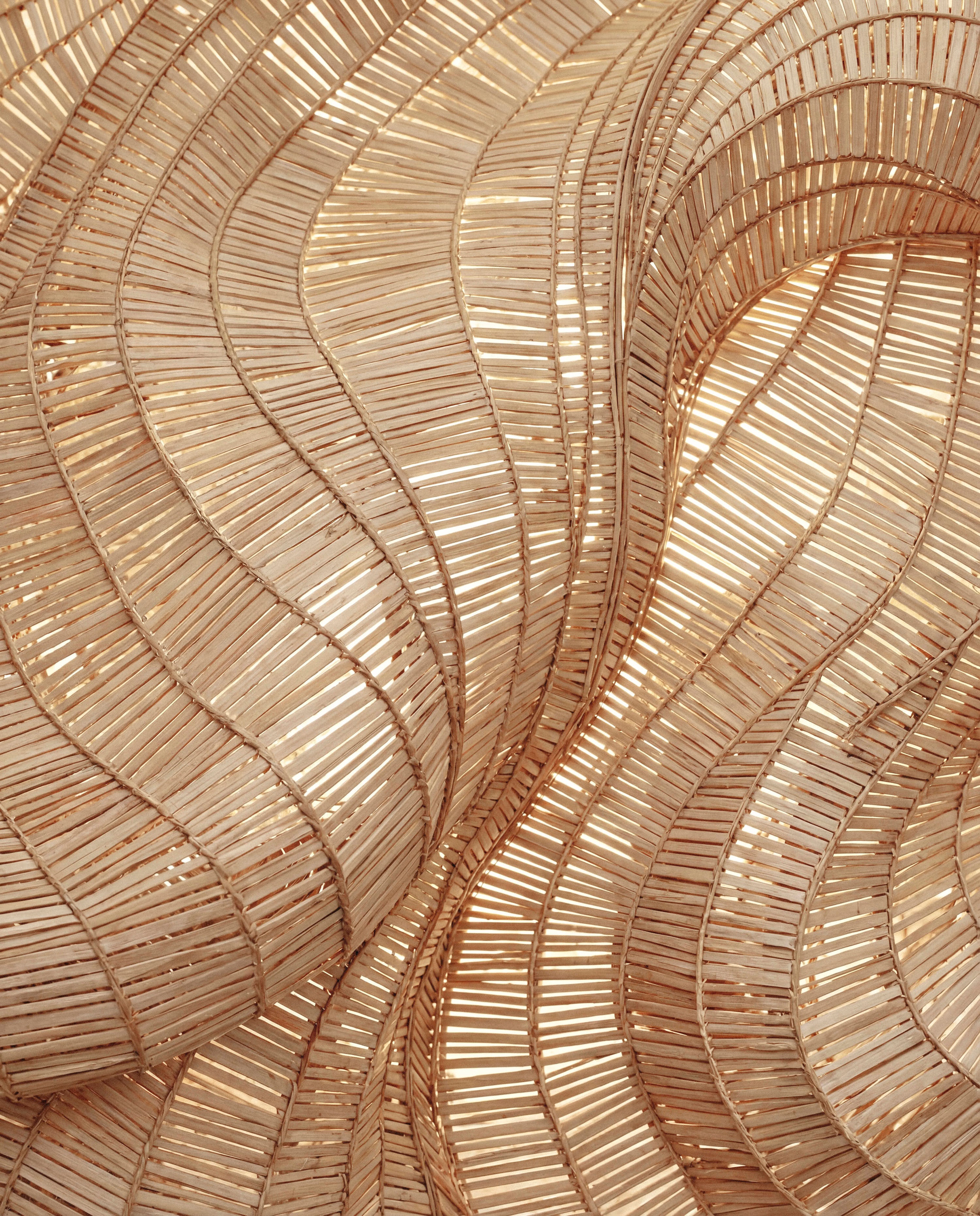 Abstract close-up of woven golden fibres representing the Repair skincare collection by Katie England